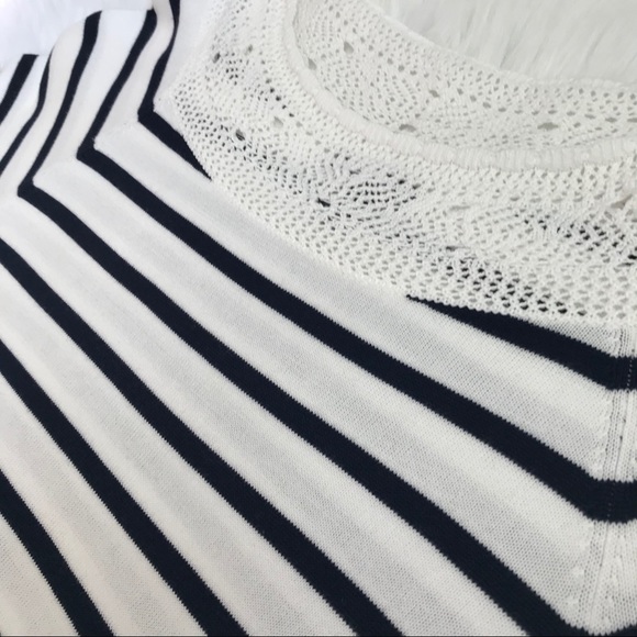 Chaps XL Striped Knit Lightweight Top Sweater EUC - Picture 2 of 6